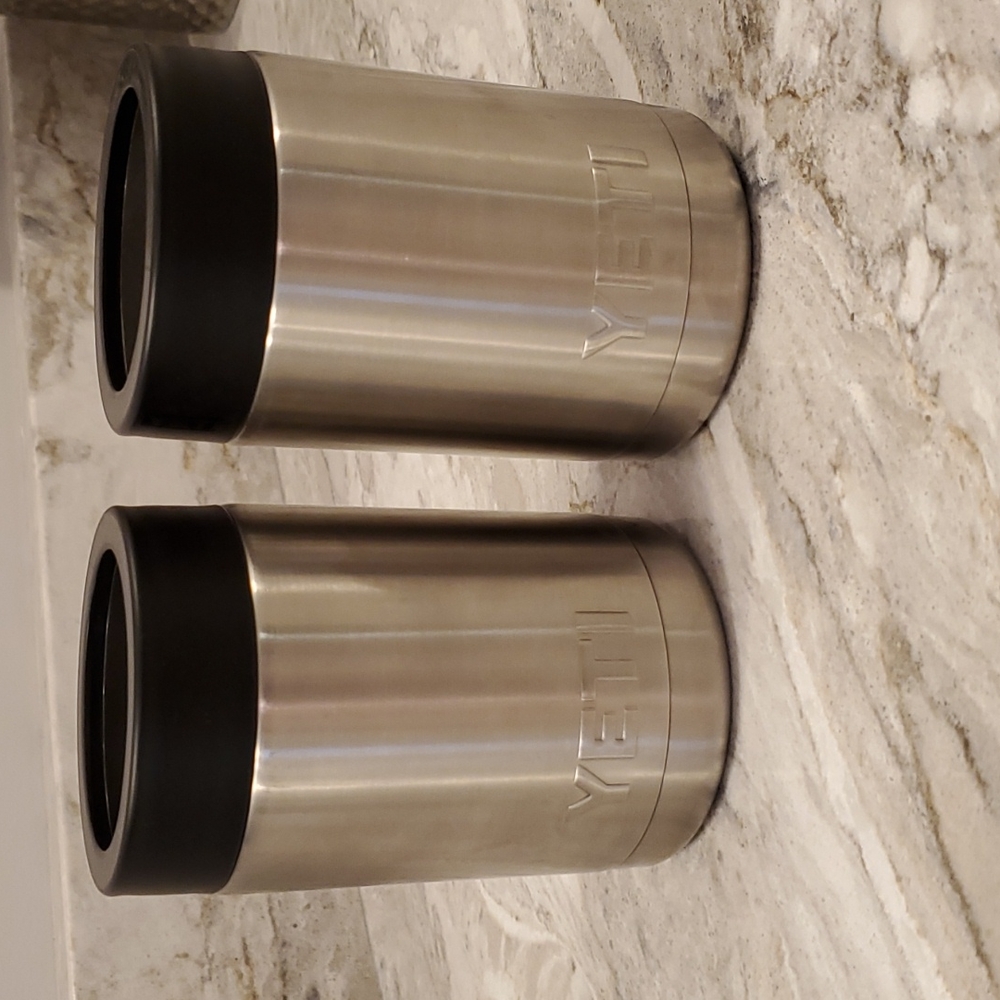 Set of TWO 12oz Yeti Rambler Can Insulator, Stainless
